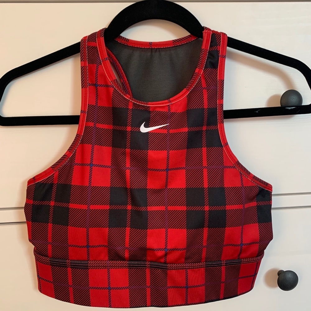 Nike Plaid Sports Bra